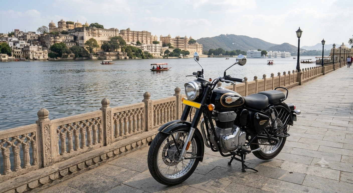 Royal Enfield Bullet on rent, Udaipur